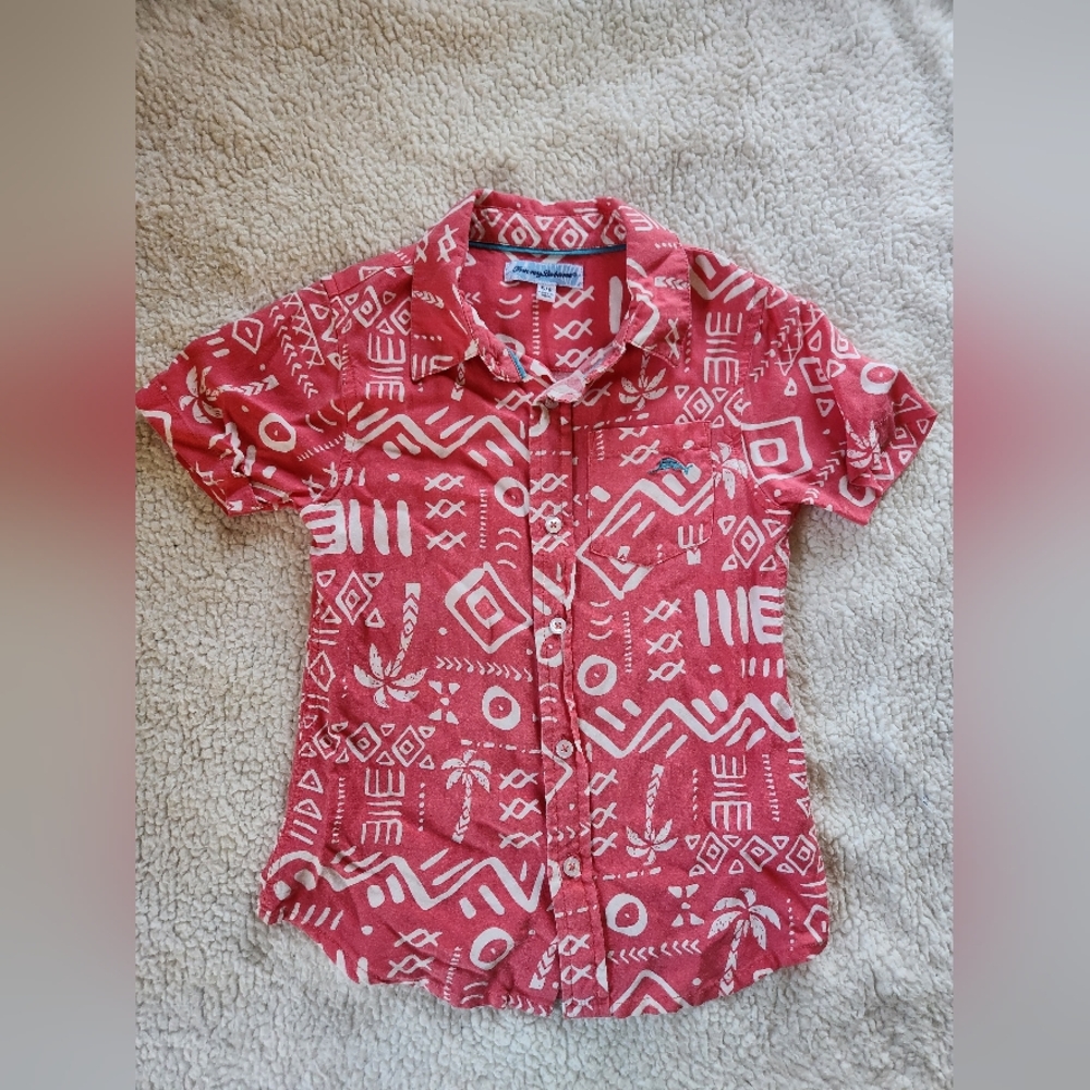Boy's Vacation Tropical Dress Shirt